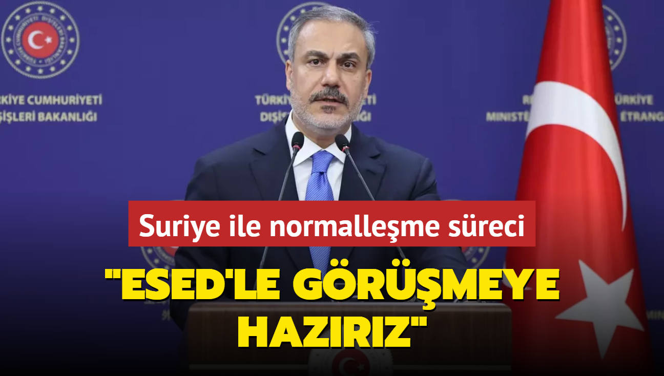 Suriye ile normalleme sreci... "Esad'la grmeye hazrz" 