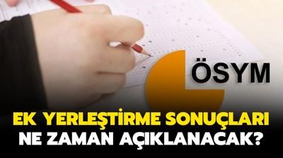 YKS ek tercih sonular akland! Ek yerletirme sonucu sorgulama ekran!