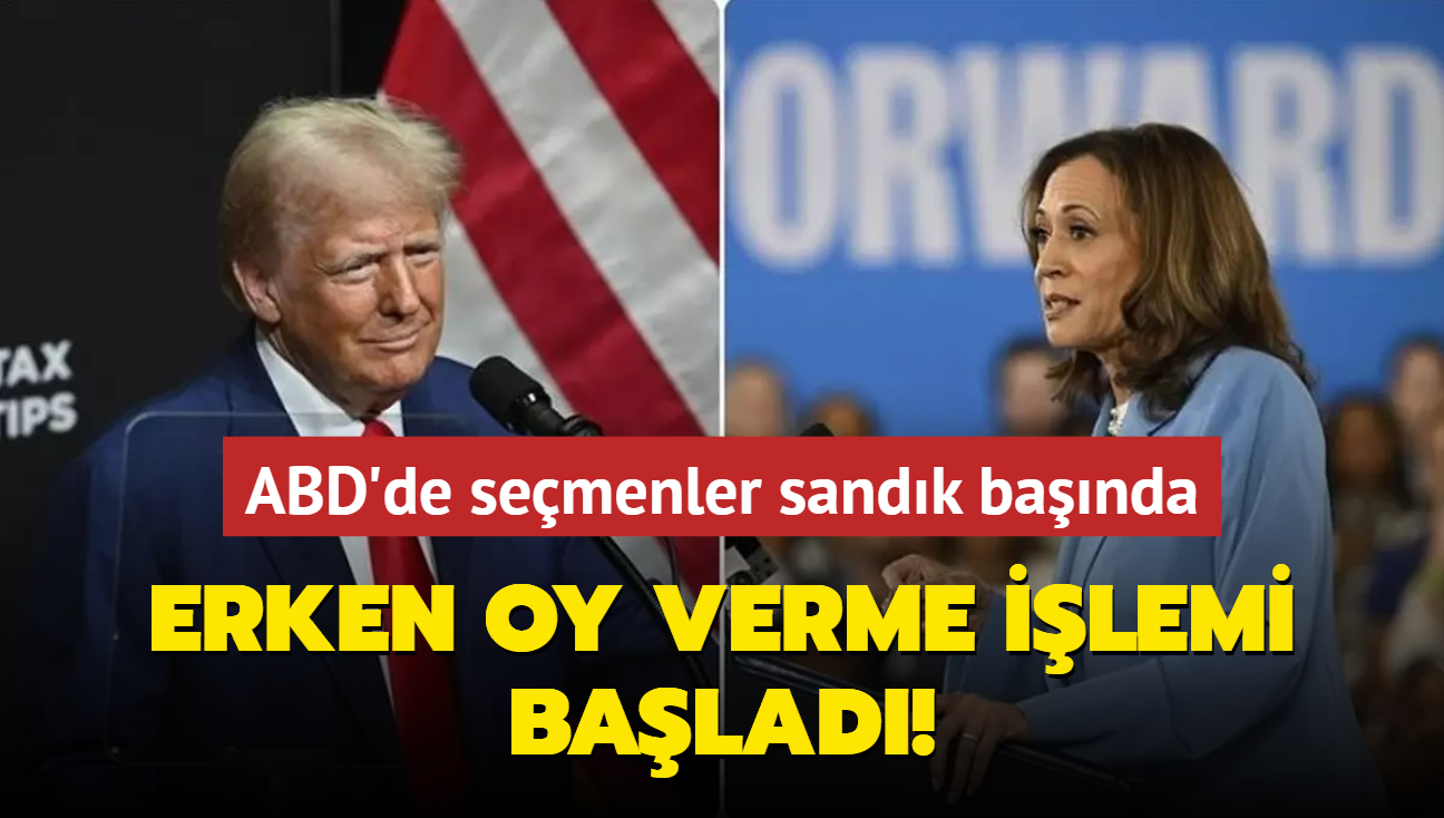 ABD'de semenler sandk banda... Erken oy verme ilemi balad!