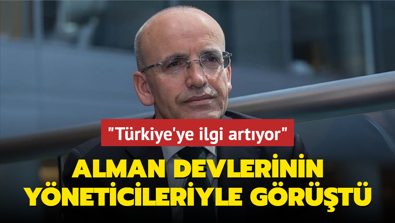 Bakan imek Alman devlerinin yneticileriyle grt