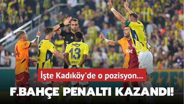 Fenerbahe penalt kazand! te Kadky'de o pozisyon...