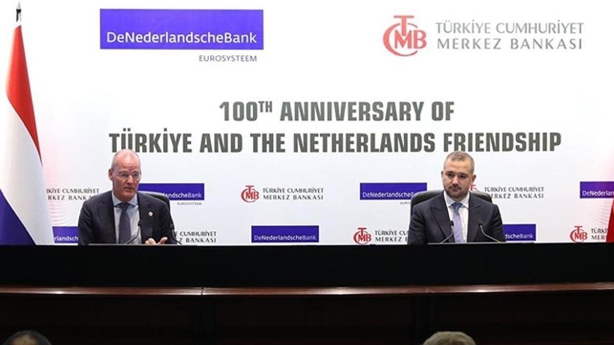 TCMB ve Hollanda Merkez Bankas bakanlar 100. yl etkinliinde bulutu