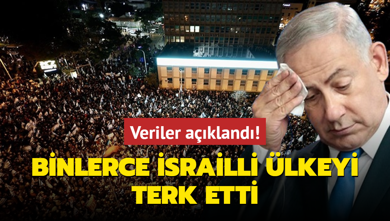 Veriler akland! Binlerce srailli lkeyi terk etti