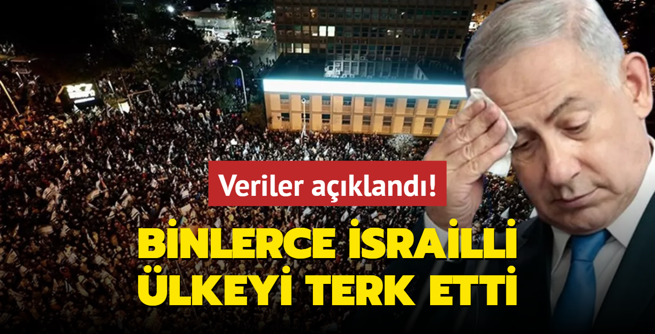 Veriler akland! Binlerce srailli lkeyi terk etti