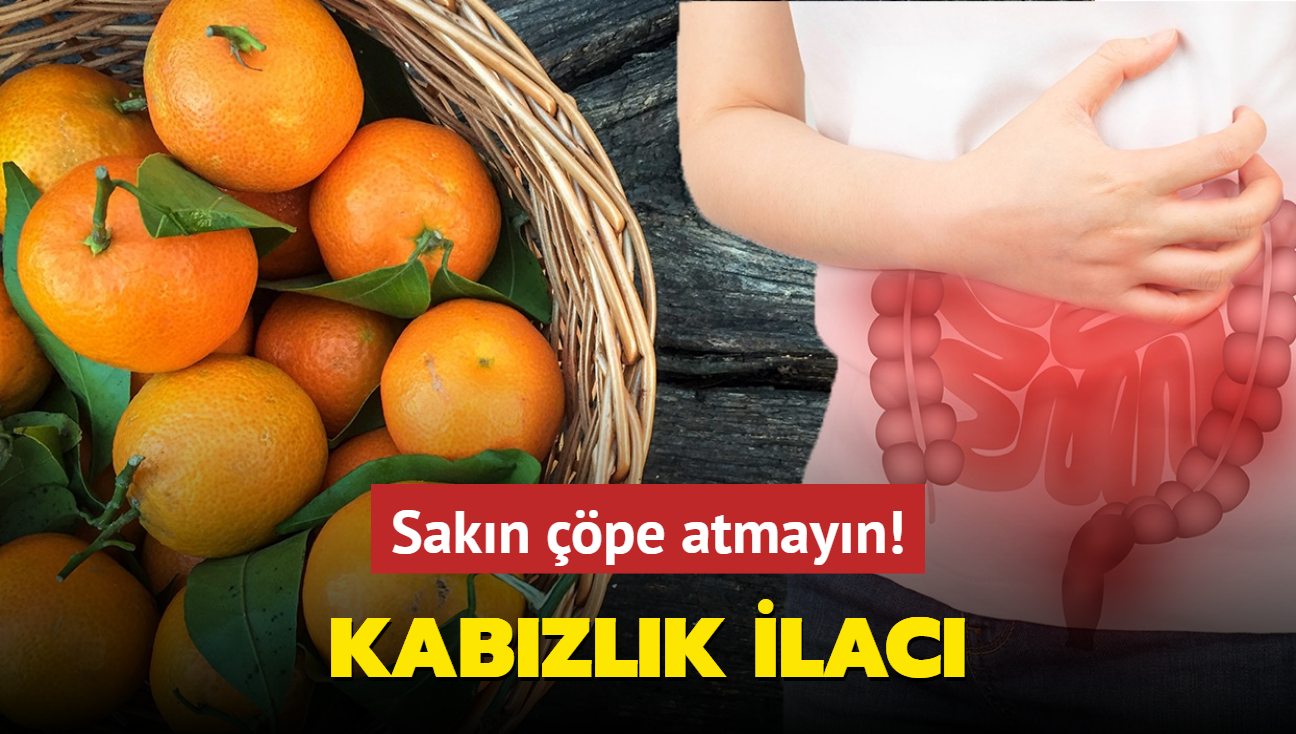 10 dakikalk kabzlk ilac! Mandalina yapraklarn sakn pe atmayn!