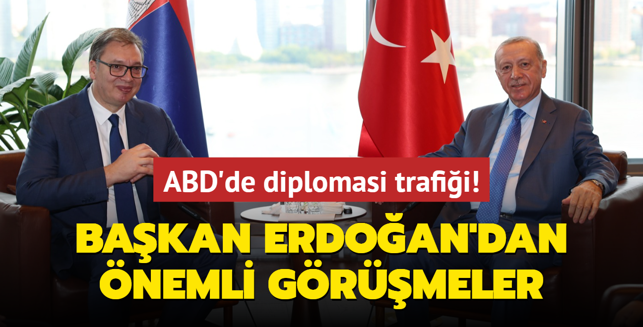 ABD'de diplomasi trafii! Bakan Erdoan'dan nemli grmeler