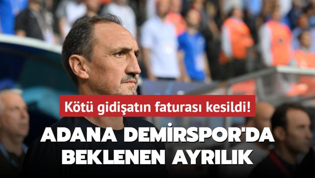 Adana Demirspor'da Michael Valkanis dnemi sona erdi! Kt gidiatn faturas kesildi