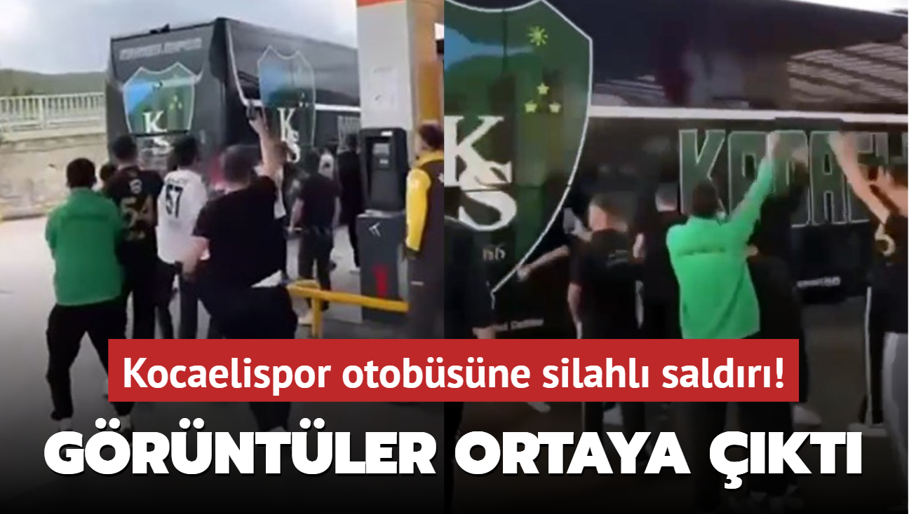 Kocaelispor otobsne silahl saldr! O grntler ortaya kt