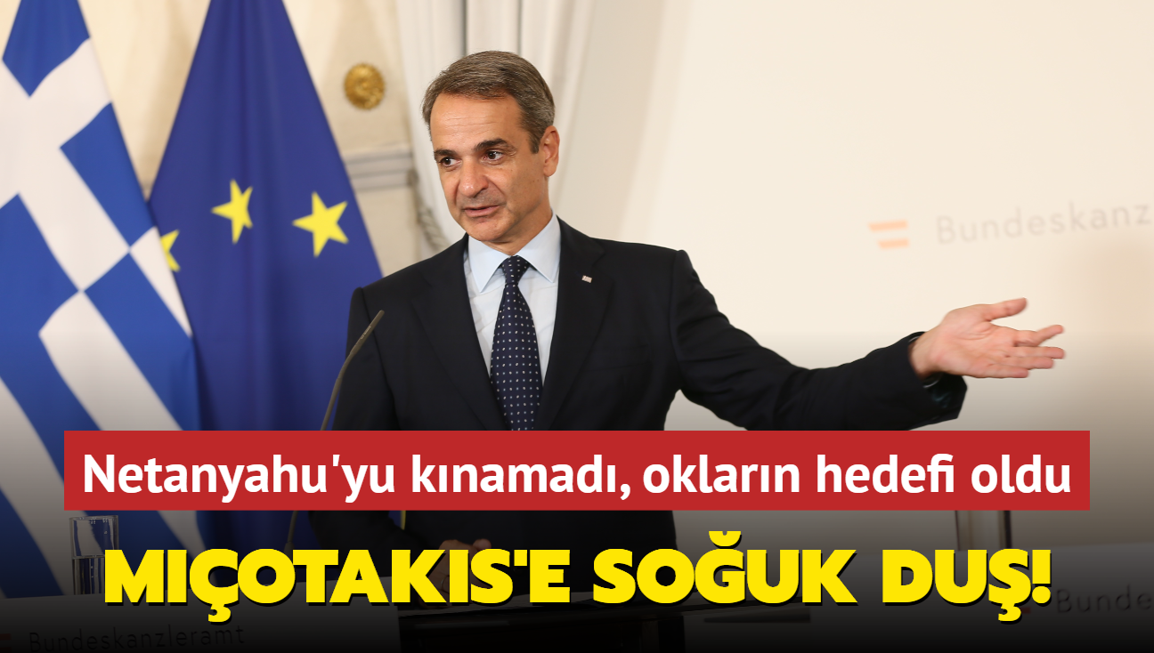 Netanyahu'yu knamad iin eletirildi... Miotakis'e Yunanistan'da souk du!