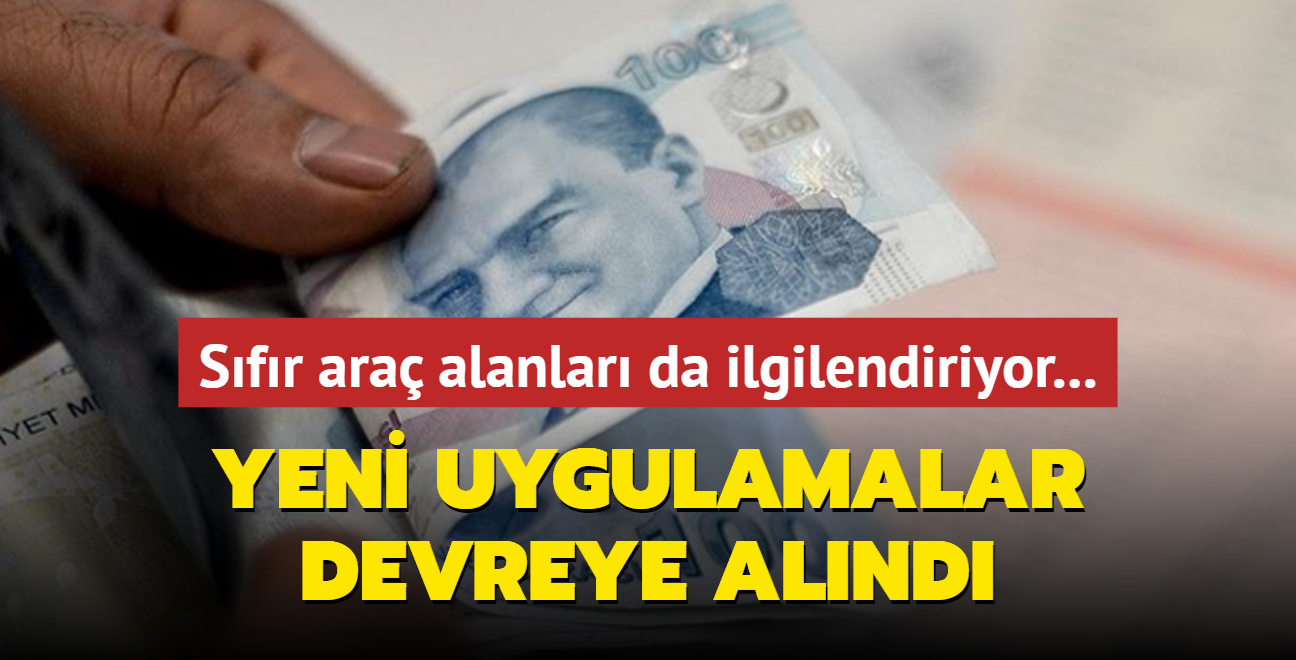 Sfr ara alanlar da ilgilendiriyor... Yeni uygulamalar devreye alnd