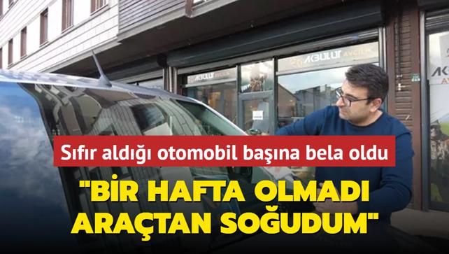 Sfr ald otomobil bana bela oldu: Bir hafta olmad aratan soudum