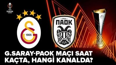 Galatasaray'n Avrupa ma ne zaman, saat kata? Galatasaray-PAOK ma hangi kanalda, ifresiz mi?