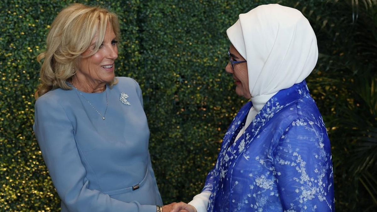 Emine Erdoan'dan Jill Biden'a teekkr paylam