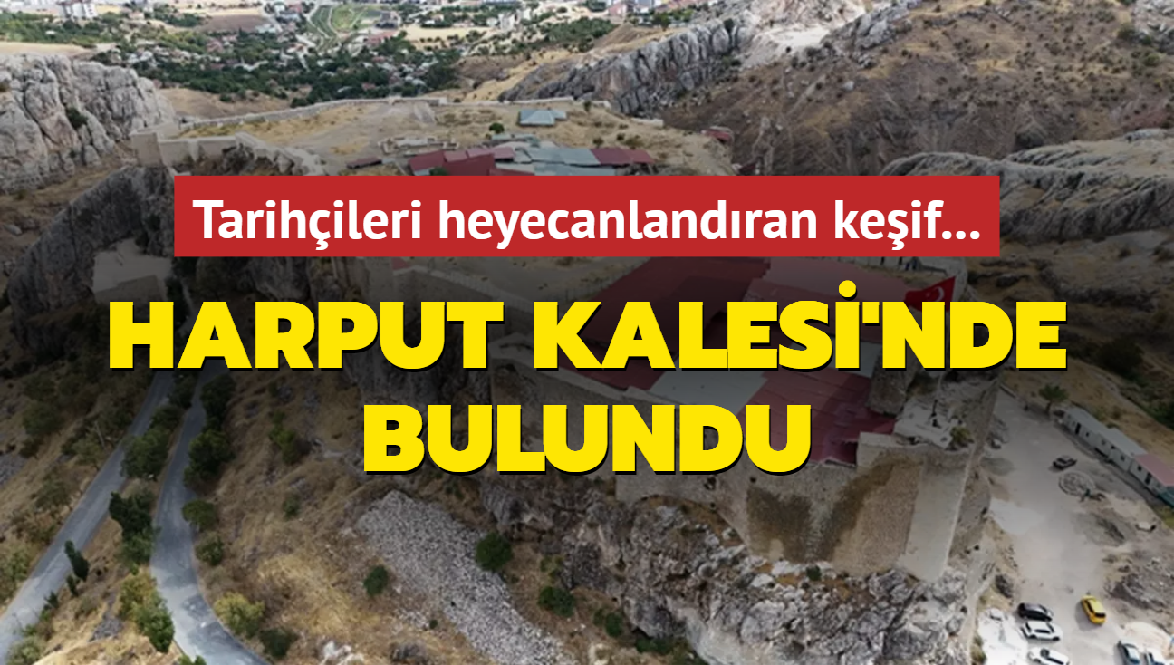 Tarihileri heyecanlandran keif... Harput Kalesi'nde bulundu