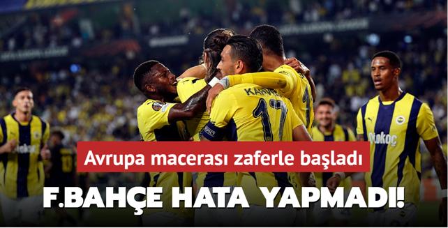 MA SONUCU: Fenerbahe 2-1 Union SG