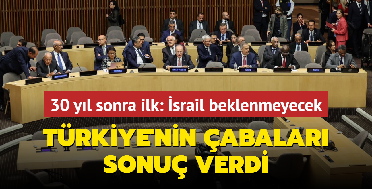 30 yl sonra bir ilk! Trkiye'nin abalar sonu verdi: srail beklenmeyecek