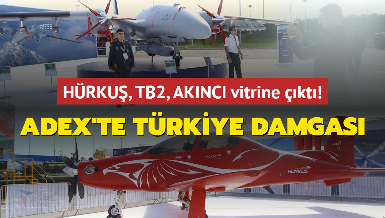 HRKU, TB2, AKINCI vitrine kt! ADEX'te Trkiye damgas