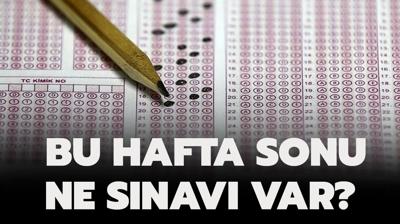 28-29 Eyll snav takvimi 2024 | Bu hafta sonu ne snav var? 