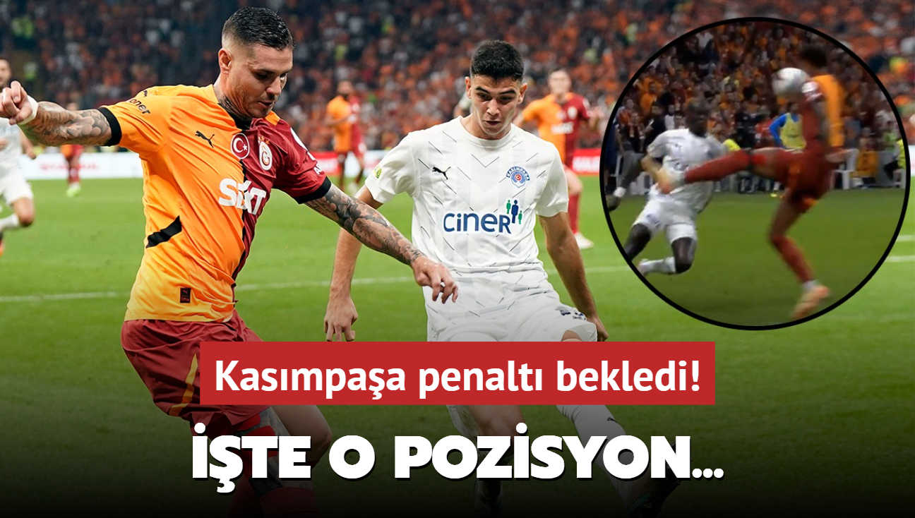 Kasmpaa'dan penalt itiraz! te o pozisyon...