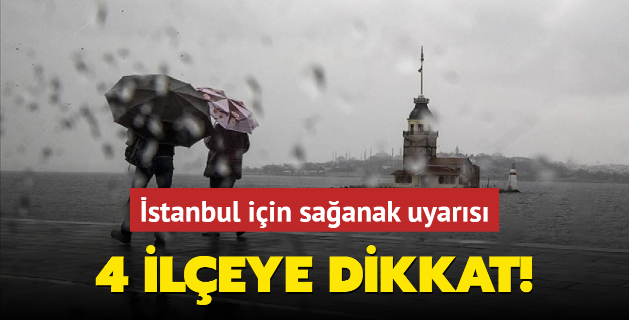 stanbul iin saanak uyars: 4 ileye dikkat