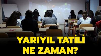 2024-2025 eğitim öğretim ara tatil ve 15 tatil tarihleri! Yarıyıl tatili ne zaman? 