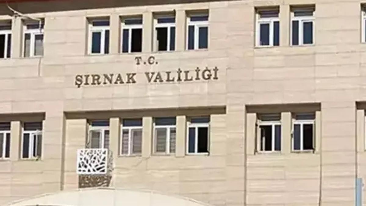 rnak Valilii aklad! 14 blge 'geici zel gvenlik blgesi' ilan edildi
