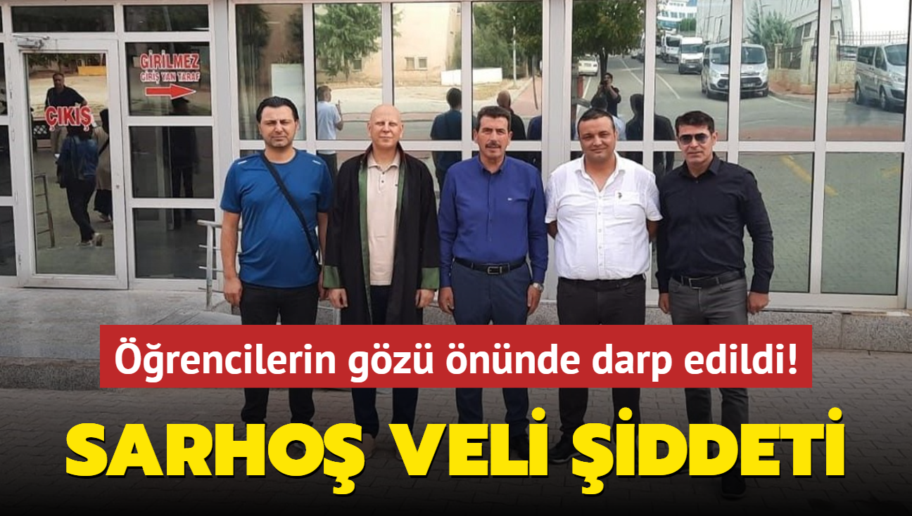 rencilerin gz nnde darp edildi! Denizli'de retmene sarho veli iddeti