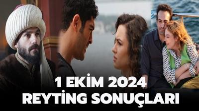 1 Ekim reyting sonular | Mehmed: Fetihler Sultan, Bahar, Bir Gece Masal reyting sralamas nasl?