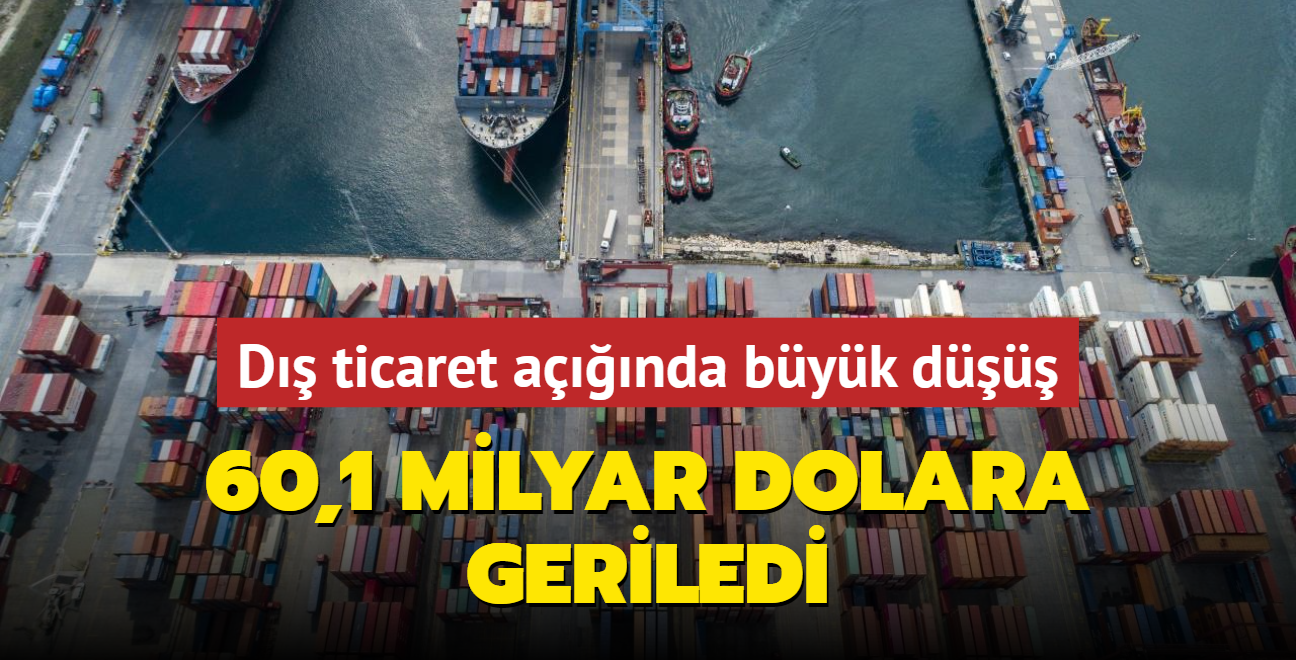 D ticaret anda byk d... 60,1 milyar dolara geriledi