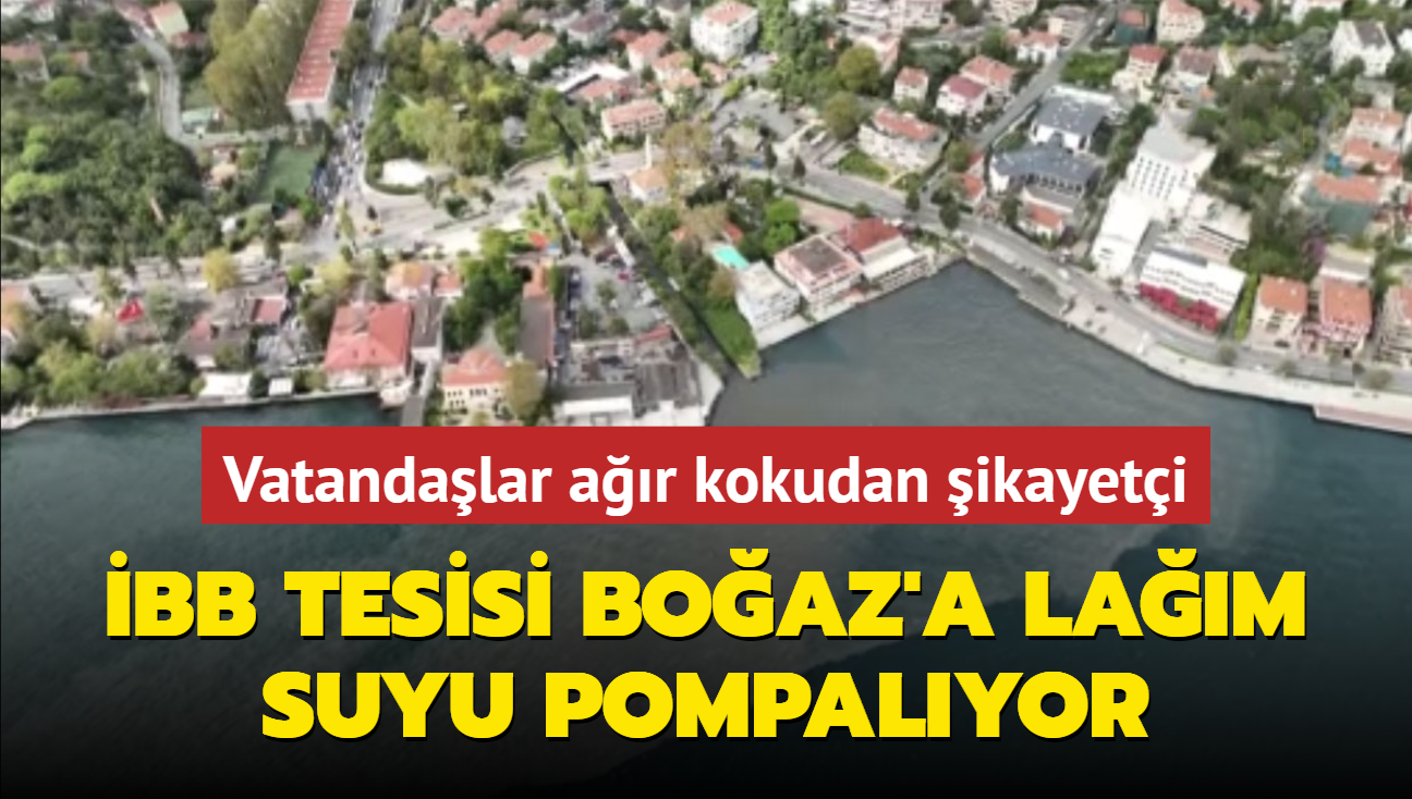 BB tesisi Boaz'a lam suyu pompalyor! Vatandalar ar kokudan ikayeti