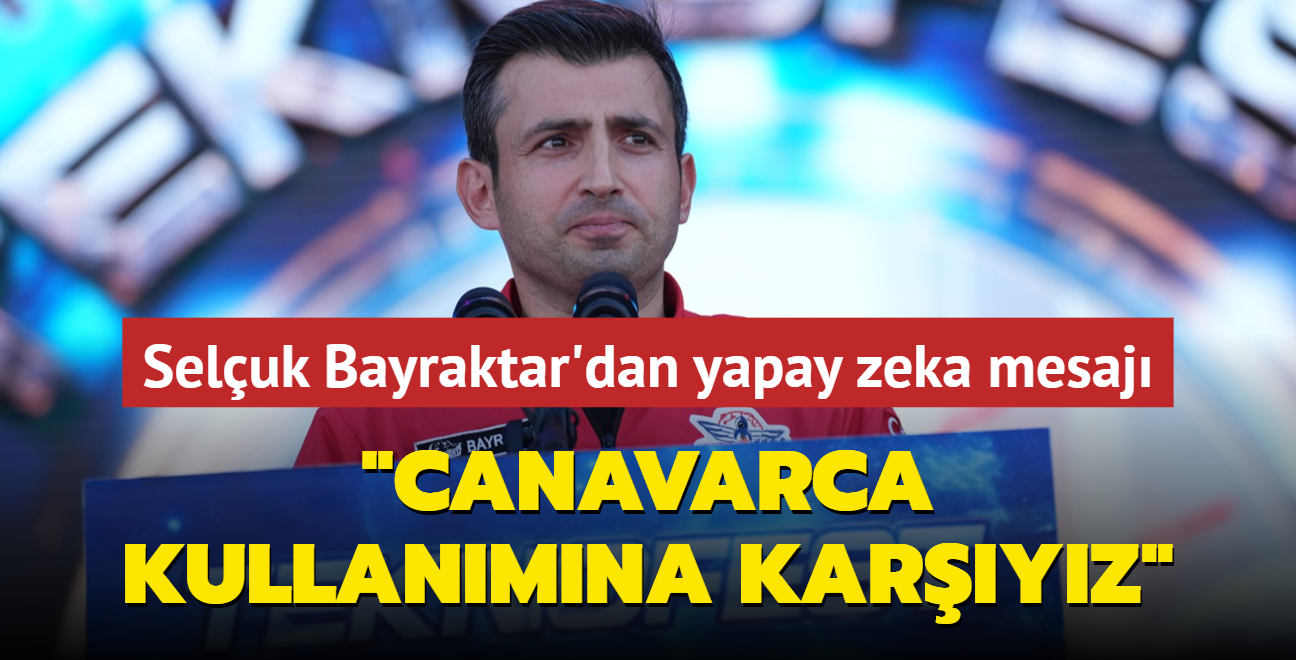 Seluk Bayraktar'dan yapay zeka mesaj... 'Canavarca kullanmna karyz' 