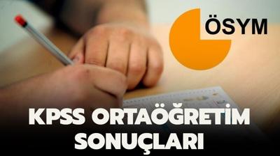 KPSS Ortaretim sonular akland! KPSS ortaretim sorgulama ekran!