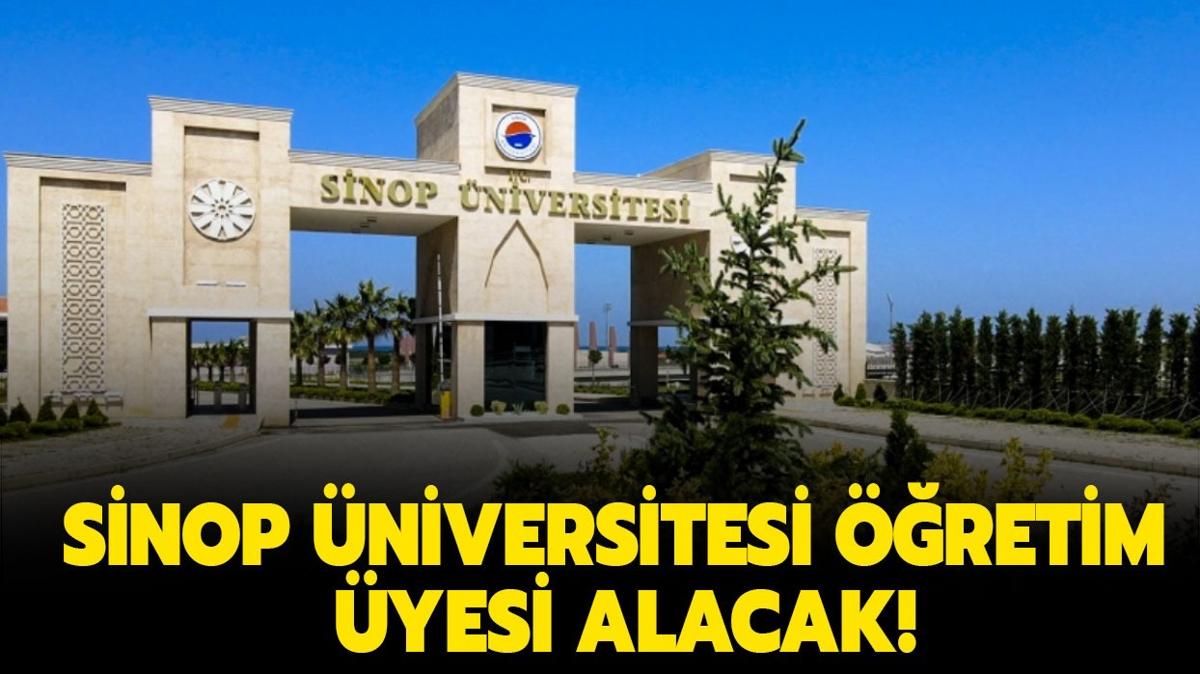 Sinop niversitesi retim yesi alacak!