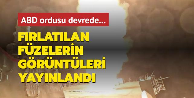 ABD ordusu devrede... Frlatlan fzelerin grntleri yaynland