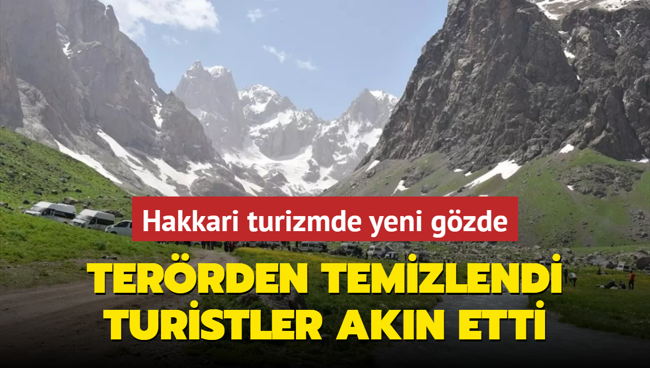 Hakkari'de terrden temizlenen dalar turistler dolduruyor