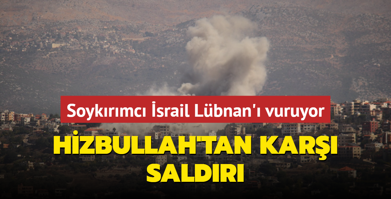 Hizbullah'tan kar saldr... Soykrmc srail Lbnan' vuruyor!