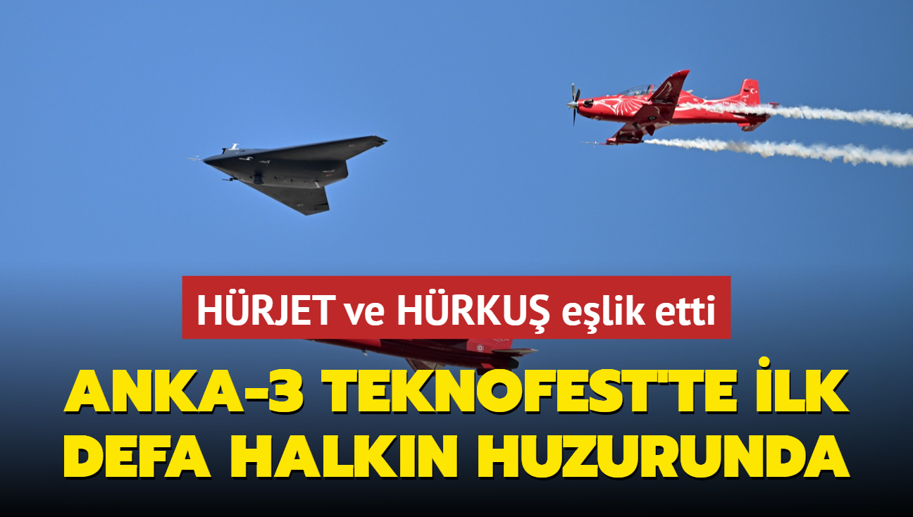 HRJET ve HRKU elik etti! ANKA III TEKNOFEST'te ilk defa halkn huzuruna kt