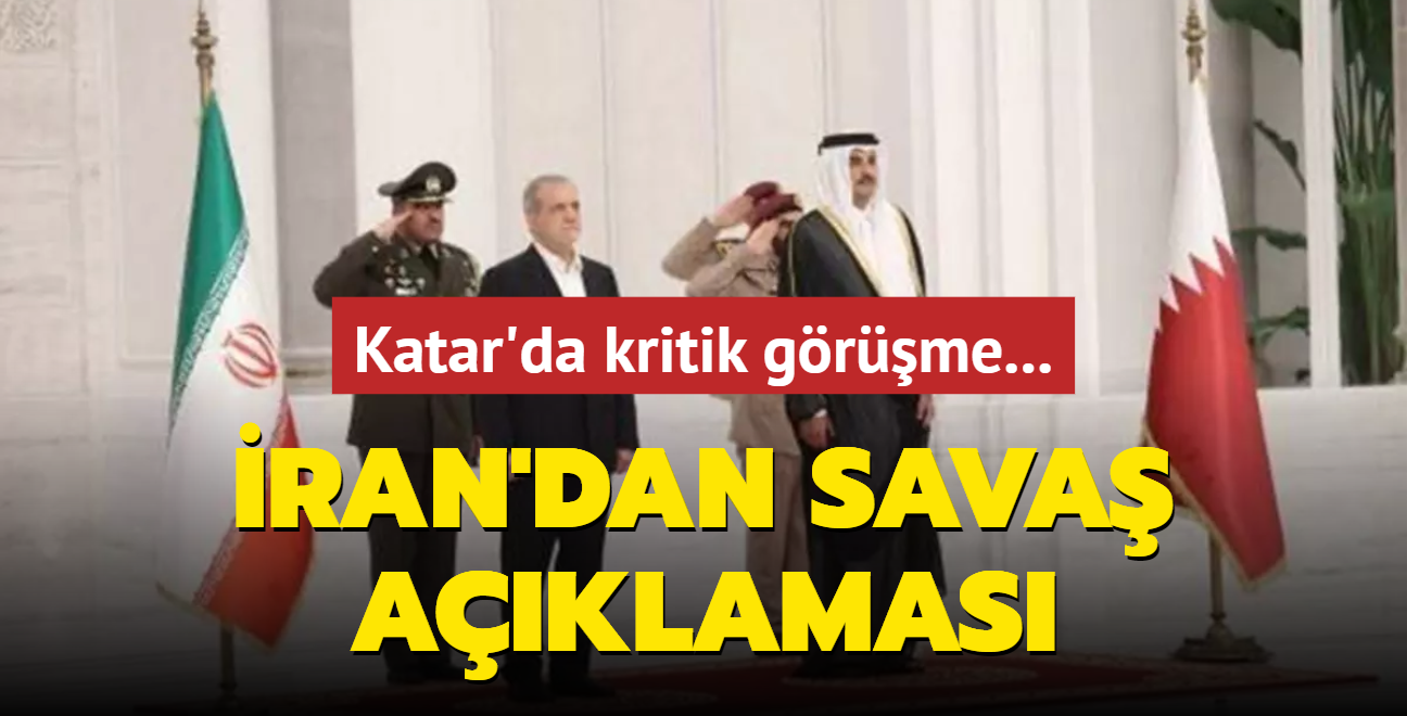 Katar'da kritik grme... ran'dan sava aklamas