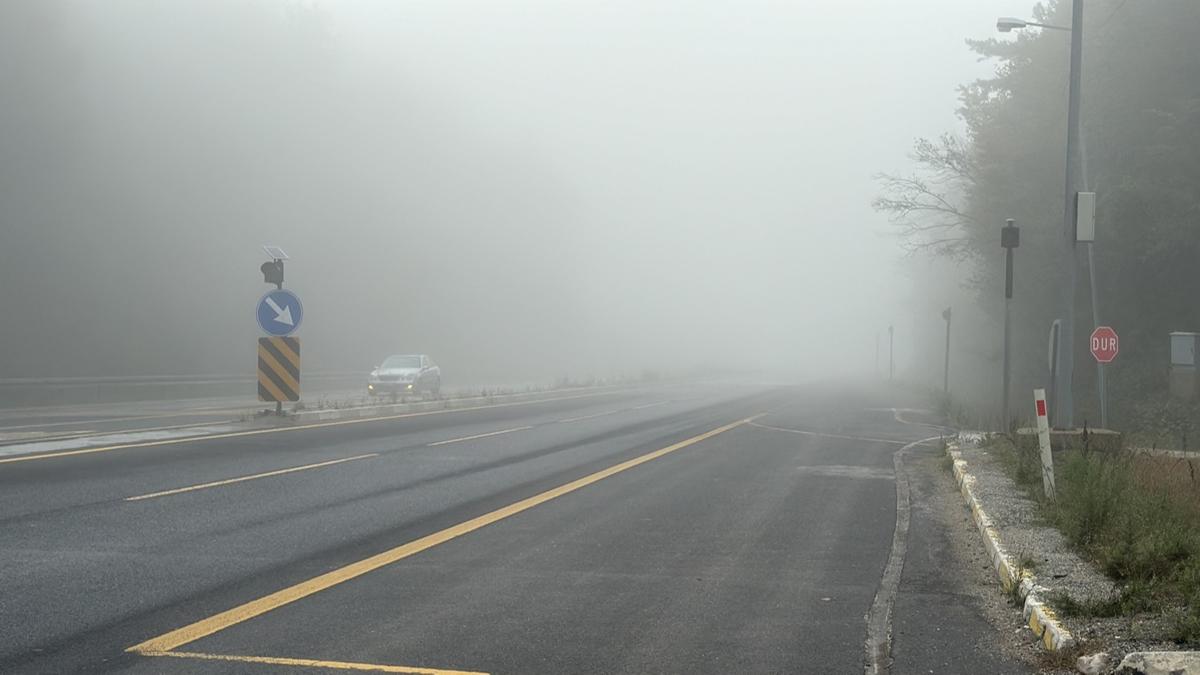 Bolu, Dzce ve Bartn'da sis srcleri olumsuz etkiledi