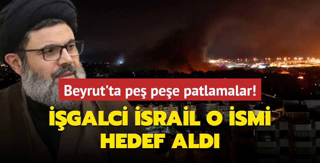 srail o ismi hedef ald... Beyrut'ta pe pee ok sayda patlama!