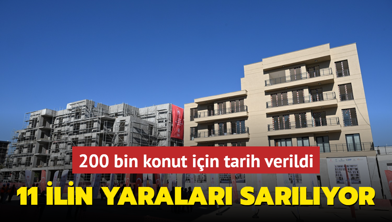 Bakan Kurum aklad! 11 ilde hedef yl sonuna kadar 200 bin konut