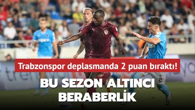 MA SONUCU: Hatayspor 1-1 Trabzonspor