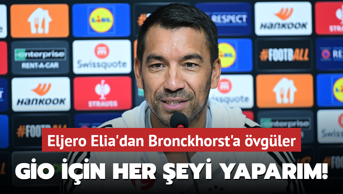 Gio iin her eyi yaparm! Eljero Elia'dan Bronckhorst'a vgler