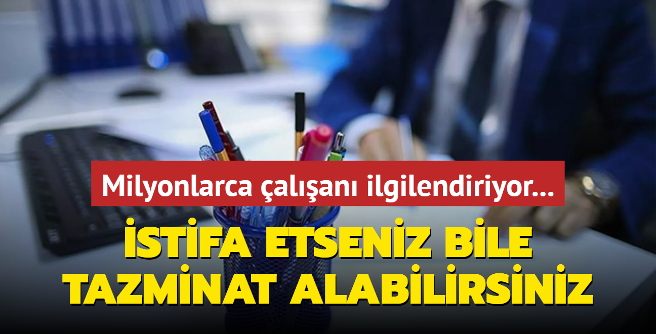 Milyonlarca alan ilgilendiriyor... stifa etseniz bile tazminat alabilirsiniz