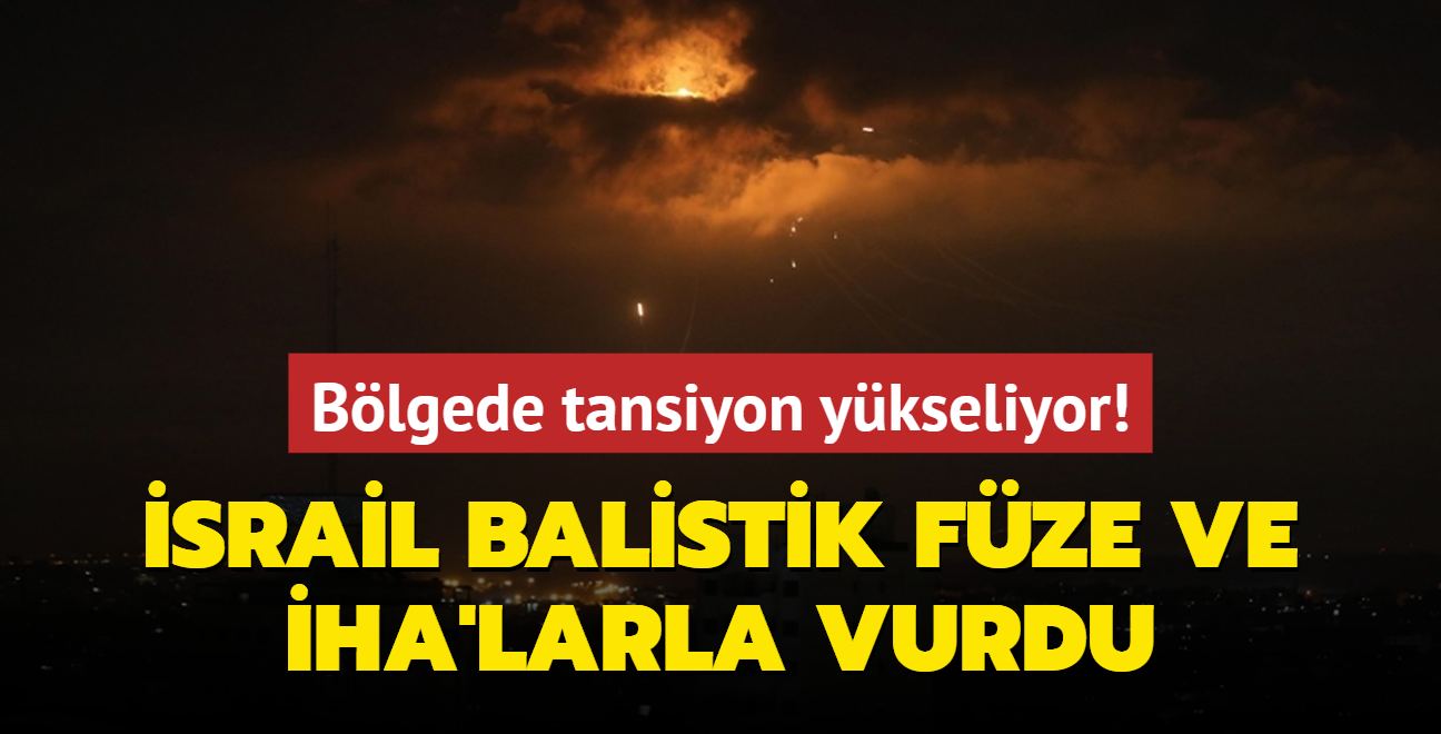 Blgede tansiyon ykseliyor! srail balistik fze ve HA'larla vurdu