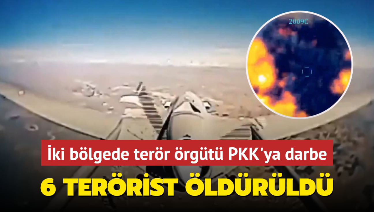 Irak'n kuzeyinde terr rgt PKK'ya darbe: 6 terrist ldrld