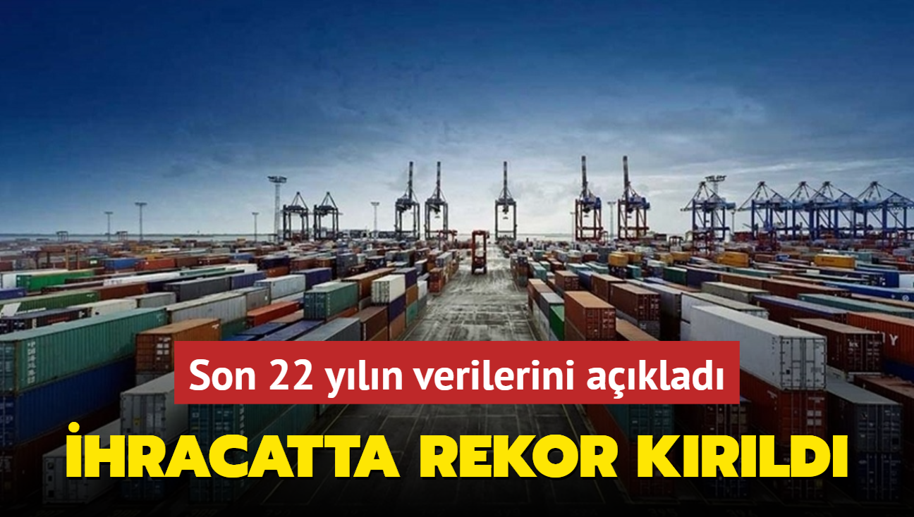 Son 22 yln verilerini aklad: Sanayi nclndeki ihracatta rekor