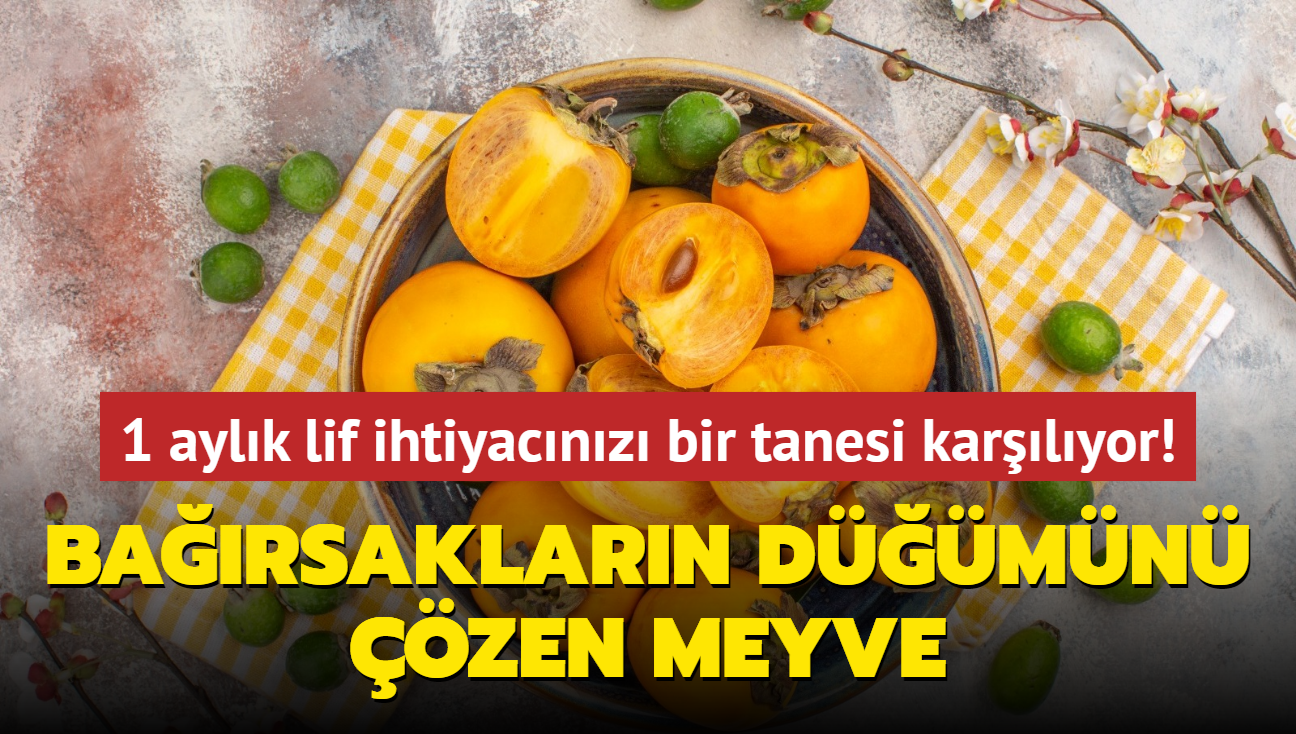 1 aylk lif ihtiyacnz bir tanesi karlyor! Barsaklarn dmn zen meyve: Yararl bakterileri koruyor