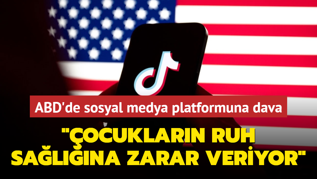 ABD'de sosyal medya platformuna dava... "ocuklarn ruh salna zarar veriyor"