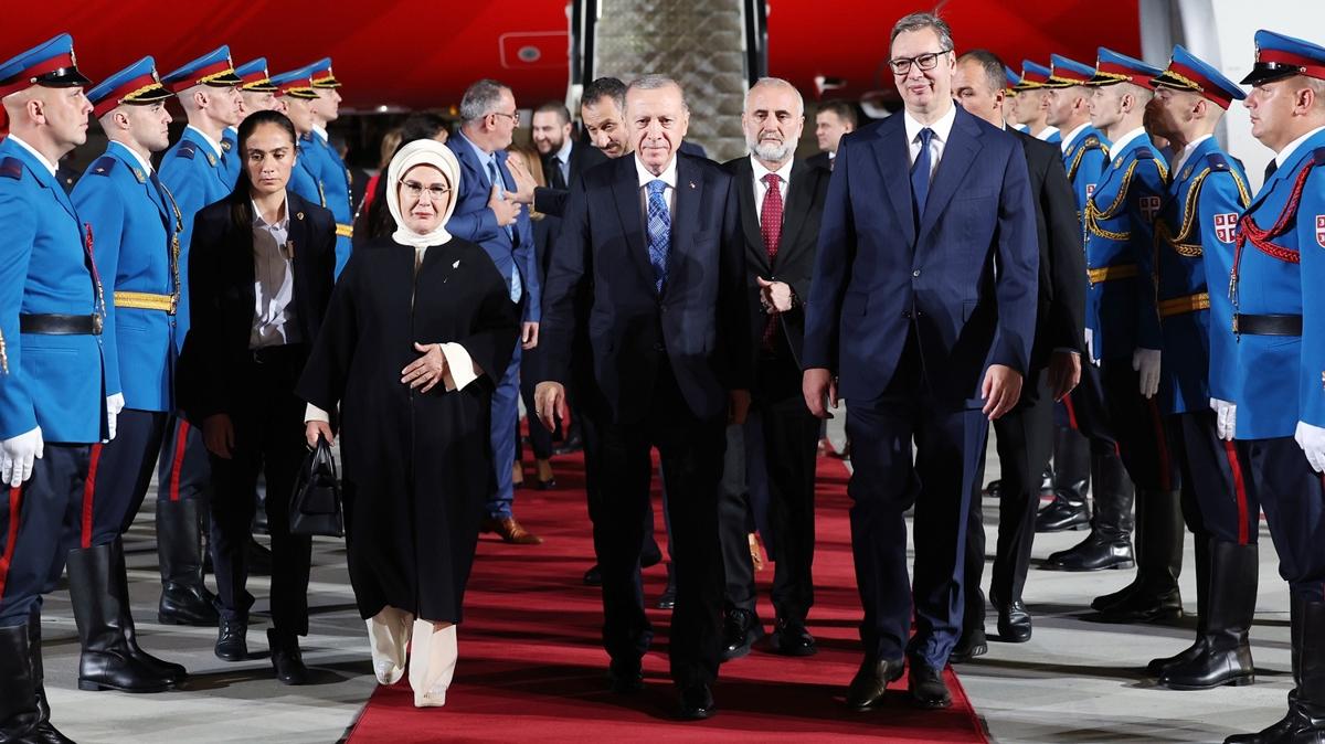 Bakan Erdoan Srbistan'a geldi!